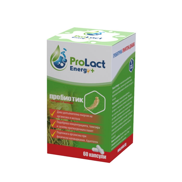 ПРОЛАКТ ЕНЕРДЖИ+ капсули 60 броя / PROLACT ENERGY+