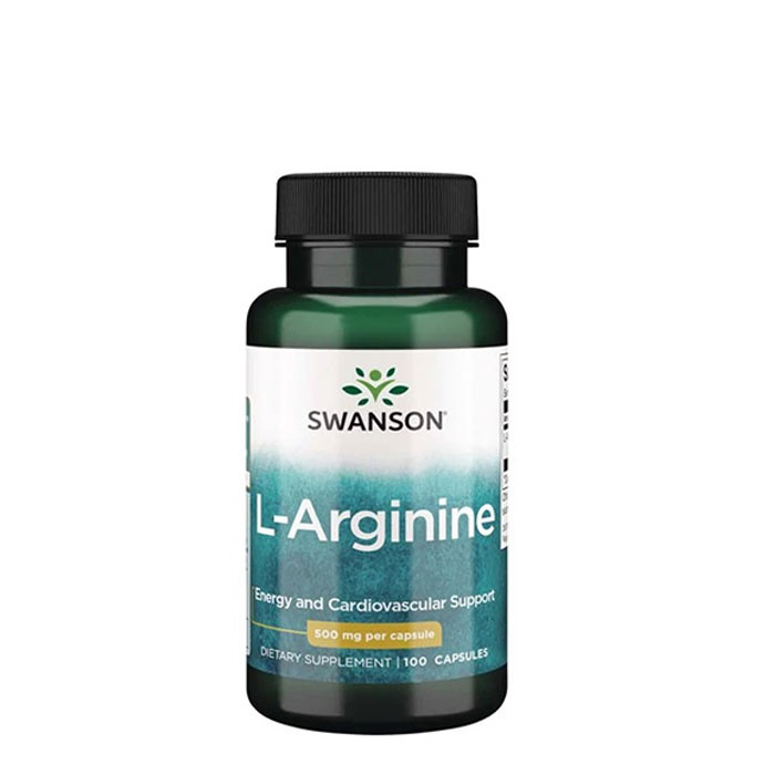 СУОНСЪН L-АРГИНИН капсули 500 мг 100 броя / SWANSON L-ARGININE