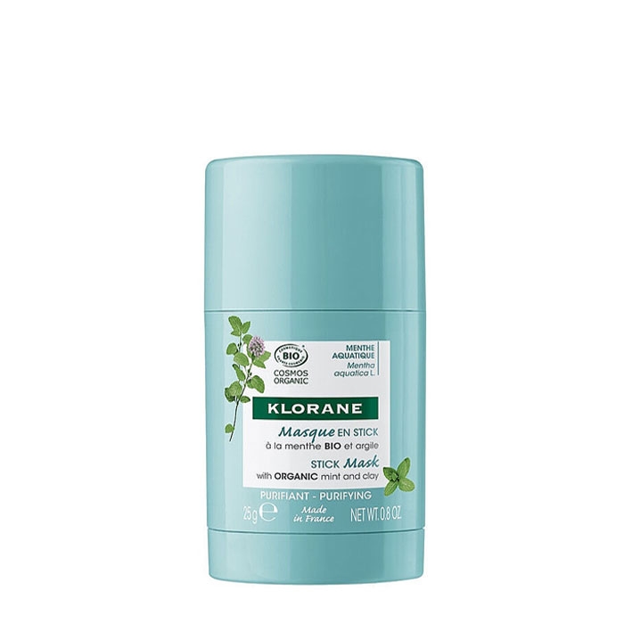 КЛОРАН СТИК - МАСКА ЗА ЛИЦЕ С ОРГАНИЧНА ВОДНА МЕНТА И ГЛИНА 25 гр. / KLORANE MENTHE AQUATIQUE FACE MASK
