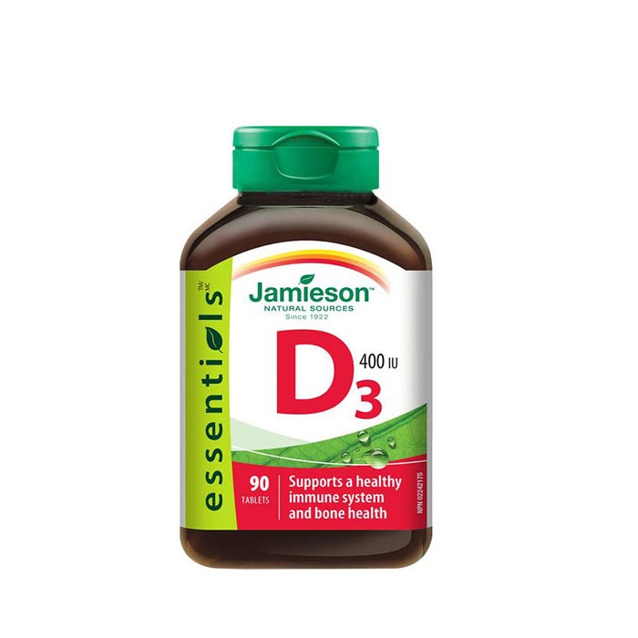 ДЖЕЙМИСЪН ВИТАМИН Д 3 таблетки 400 UI 90 броя / JAMIESON VITAMIN D3