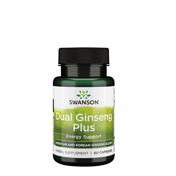 СУОНСЪН ЖЕНШЕН ДВОЕН ПЛЮС капсули 395 мг 60 броя SWH242 / SWANSON DUAL GINSENG PLUS