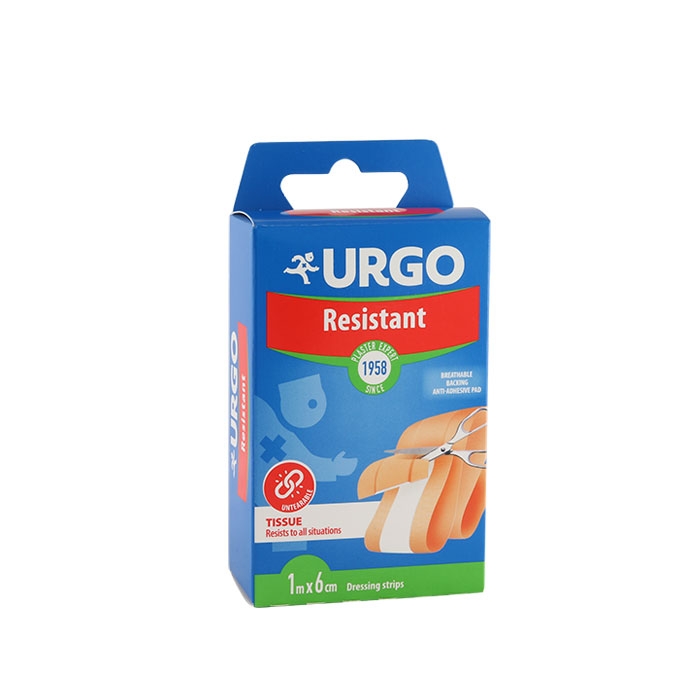 УРГО ЕЛАСТИЧНА ЛЕНТА 1 м х 6 см / URGO RESISTANT DRESSING STRIPS