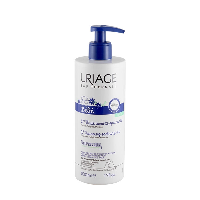 УРИАЖ XEMOSE УСПОКОЯВАЩО ДУШ ОЛИО ЗА БЕБЕТА И ДЕЦА ЗА СУХА КОЖА 500 мл / URIAGE BABY XEMOSE CLEANSING SOOTHING OIL