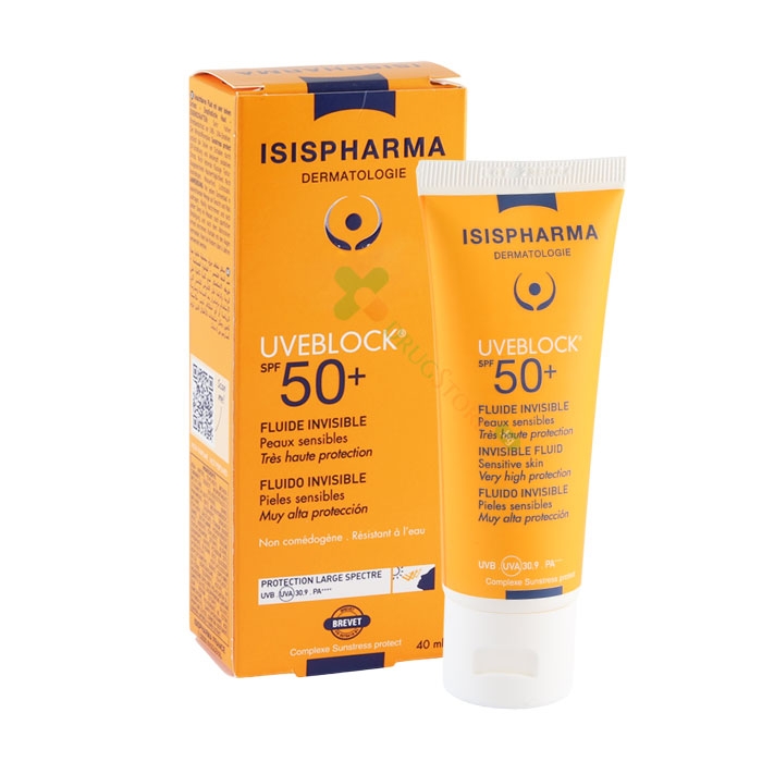 УВЕБЛОК СЛЪНЦЕЗАЩИТЕН ФЛУИД SP0 50+ 40 мл / ISISPHARMA UV BLOCK SPF50+ FLUIDE ISISPHARMA