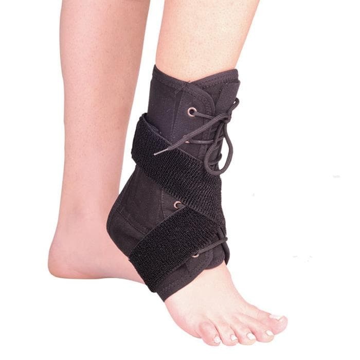 ПАМУЧНА ОРТЕЗА С ВРЪЗКИ ЗА ГЛЕЗЕН 854 / VARITEKS COTTON ANKLE SUPPORT 854
