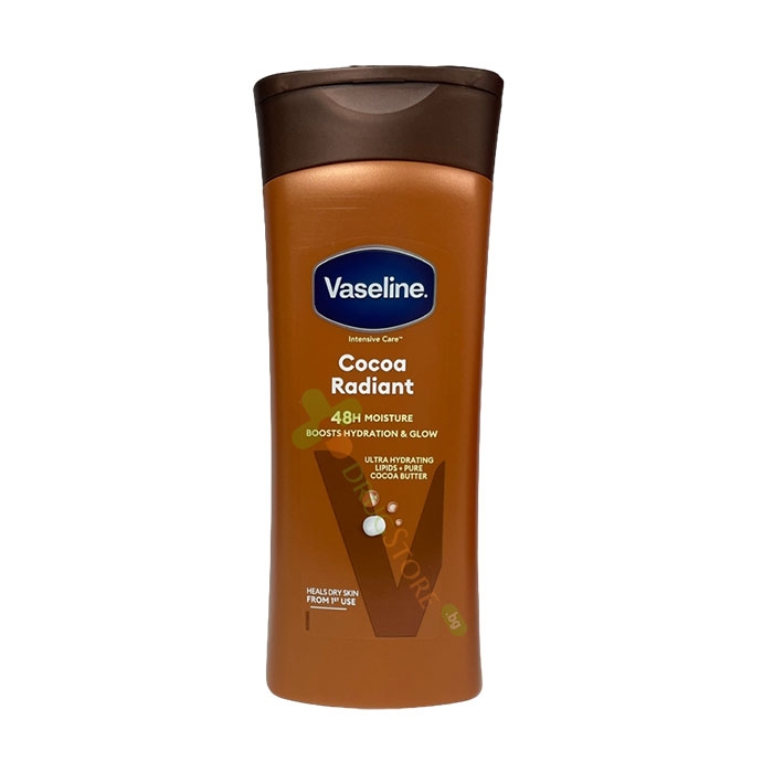 ХИДРАТИРАЩ ЛОСИОН ЗА ТЯЛО 48ч КАКАО 400 мл / VASELINE COCOA RADIANT BODY LOTION