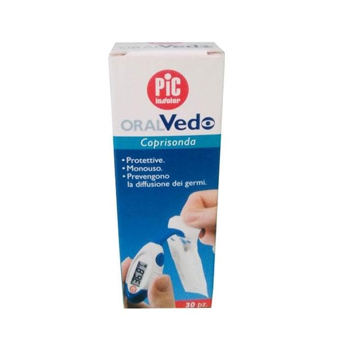 СТЕРИЛНО ПОКРИТИЕ ЗА НАКРАЙНИК ЗА ТЕРМОМЕТЪР ОРАЛ ВЕДО 30 броя / PIC ORAL VEDO PROTECTIVE