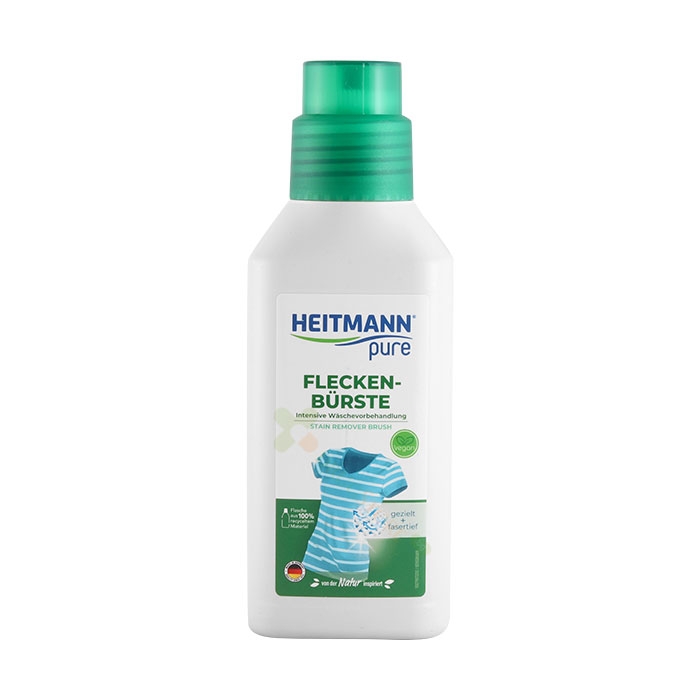 ХАЙТМАН ПЮР ВЕГАН САПУН ЗА ПЕТНА (ПРЕДПРАНЕ) С ЧЕТКА 250 мл / BRAUNS HEITMANN PURE VEGAN STAIN SOAP (PREWASH) WITH BRUSH
