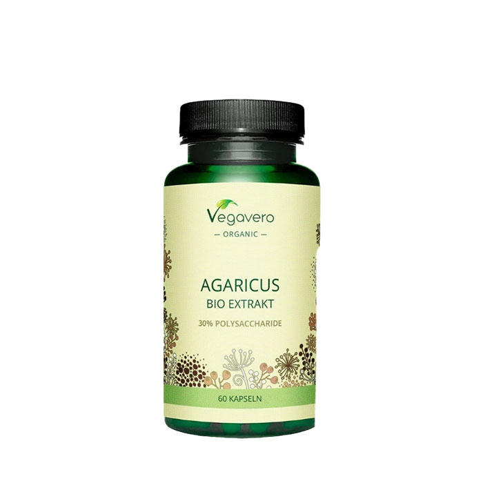 ВЕГАВЕРО АГАРИКУС БИО ЕКСТРАКТ капсули 60 броя / VEGAVERO AGARICUS BIO EXTRACT (30% POLYSACCHARIDE)
