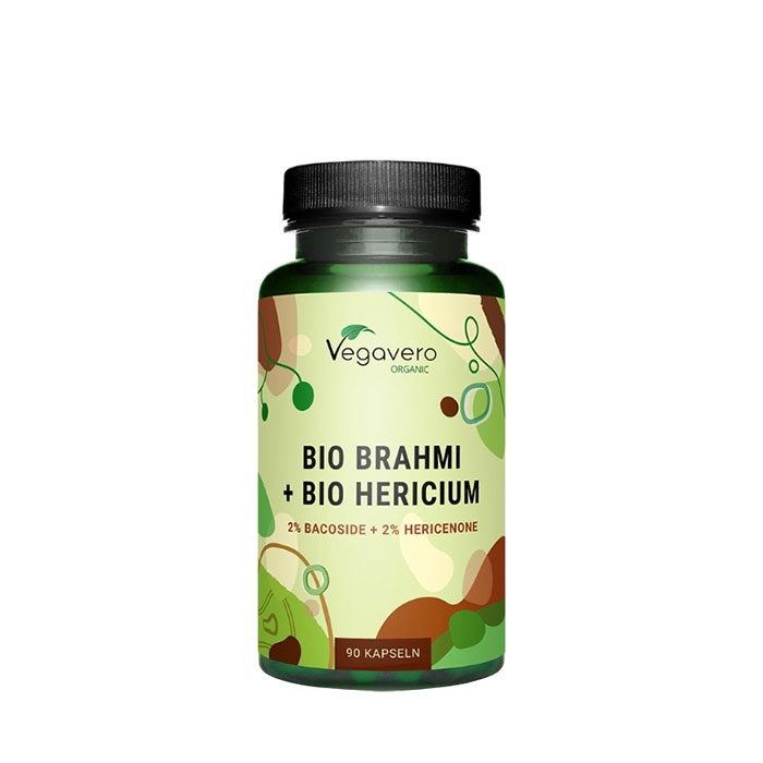 ВЕГАВЕРО БРАХМИ БИО + ЛЪВСКА ГРИВА капсули 90 броя / VEGAVERO BIO BRAHMI + BIO HERICIUM