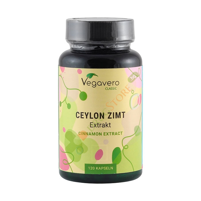 ВЕГАВЕРО ЦЕЙЛОНСКА КАНЕЛА капсули 250 мг 120 броя / VEGAVERO CEYLON CINNAMON EXTRACT