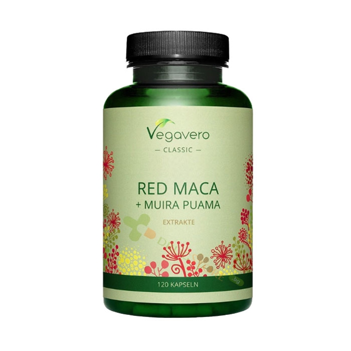 ВЕГАВЕРО ЧЕРВЕНА МАКА + МУИРА ПУАМА капсули 120 броя / VEGAVERO RED ...