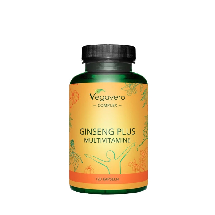 ВЕГАВЕРО АЗИАТСКИ ЖЕН ШЕН + МУЛТИВИТАМИНИ капсули 120 броя / VEGAVERO GINSENG PLUS MULTIVITAMINS