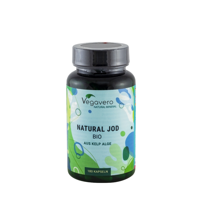ВЕГАВЕРО НАТУРАЛЕН ЙОД ОТ БИО ВОДОРАСЛИ капсули 180 броя / VEGAVERO NATURAL IODINE ORGANIC FEOM KELP ALGAE