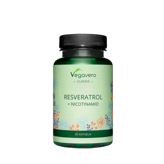 ВЕГАВЕРО РЕСВЕРАТРОЛ + НИКОТИНАМИД капсули 60 броя / VEGAVERO RESVERATROL + NICOTINAMID