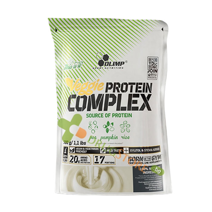 ВЕГИ ПРОТЕИН КОМПЛЕКС НЕОВКУСЕН 500 г / OLIMP SPORT NUTRITUION VEGGIE PROTEIN COMPLEX UNFLAVOURED