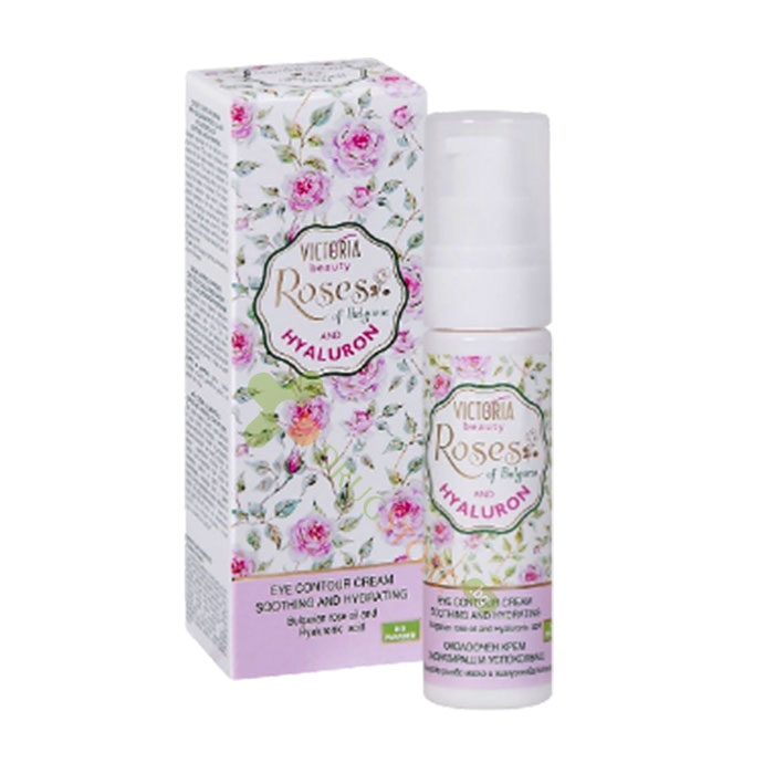 ОКОЛООЧЕН КРЕМ С РОЗА И ХИАЛУРОН 30 мл / VICTORIA BEAUTY ROSE AND HYALURON EYE CONTOUR CREAM