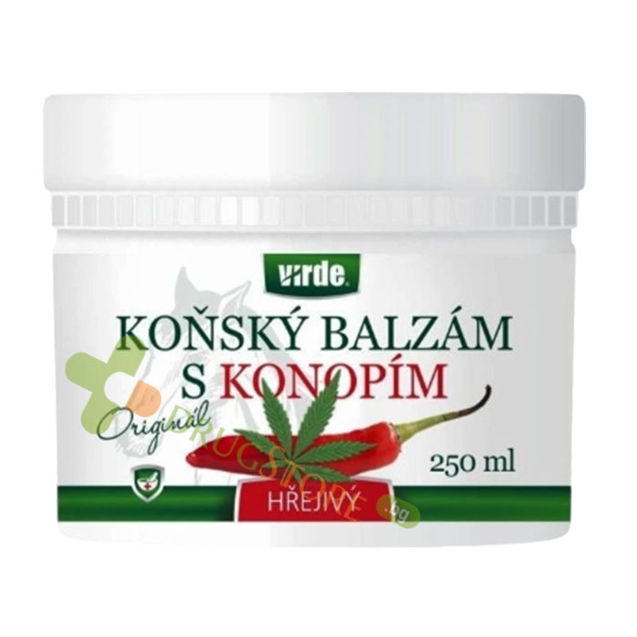 ВИРДЕ ЗАГРЯВАЩ КОНСКИ БАЛСАМ С КОНОПЕНО МАСЛО 250 мл / VIRDE WARMING BALM WITH HEMP OIL