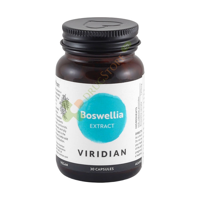 БОСВЕЛИЯ ЕКСТРАКТ капсули 30 броя / VIRIDIAN BOSWELLIA RESIN