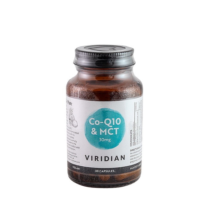 КОЕНЗИМ Q10 капсули 30 мг с МСТ 30 броя / VIRIDIAN COENZYME Q10