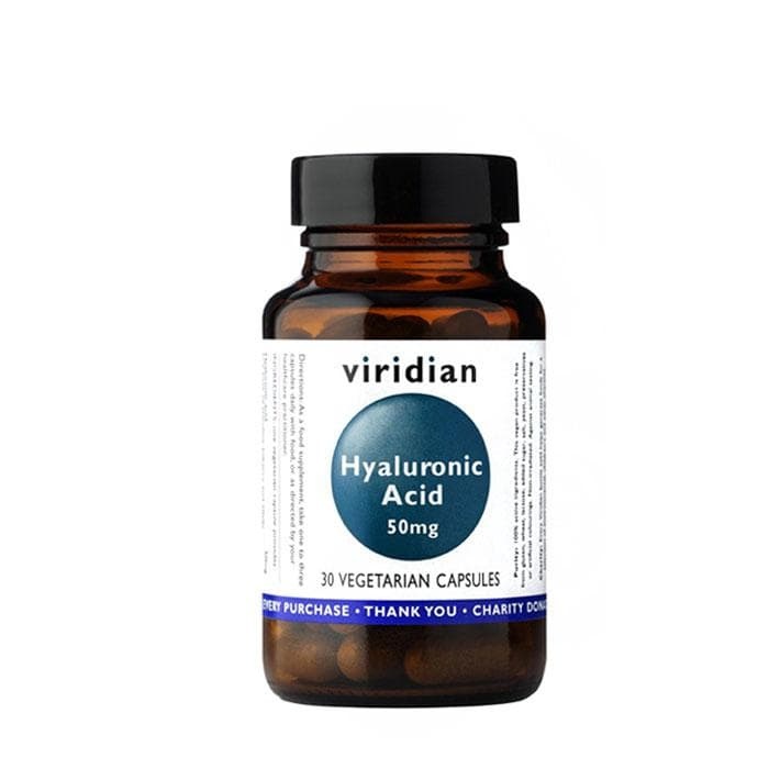 ХИАЛУРОНОВА КИСЕЛИНА капсули 50 мг. 30 броя / VIRIDIAN HYALORONIC ACID
