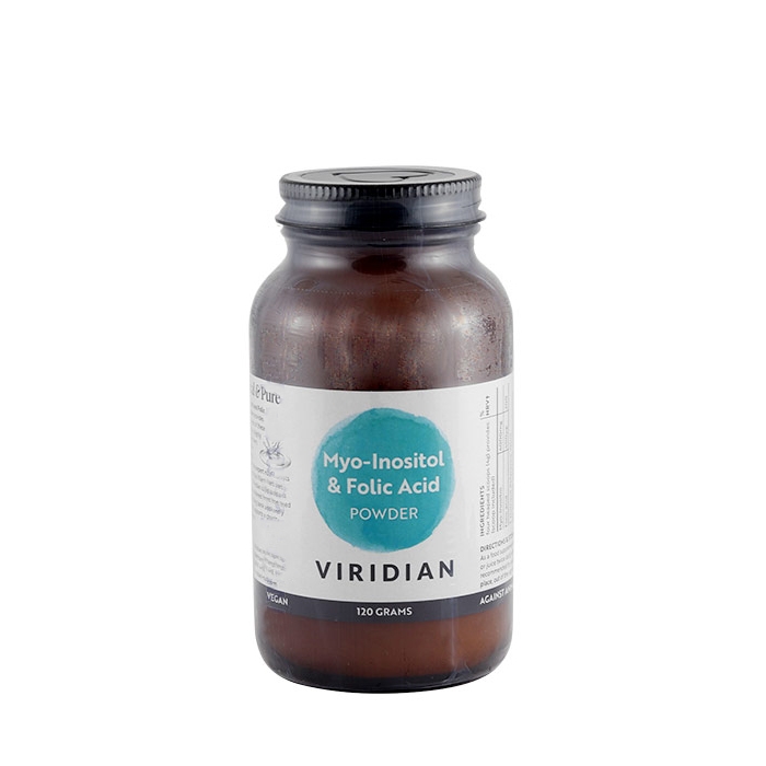 МИО-ИНОЗИТОЛ И ФОЛИЕВА КИСЕЛИНА прах 120 г / VIRIDIAN MYO-INOSITOL AND FOLIC ACID