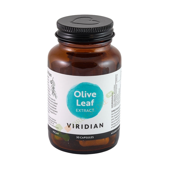 МАСЛИНОВИ ЛИСТА ЕКСТРАКТ капсули 30 броя / VIRIDIAN NUTRITION OLIVE LEAF EXTRACT