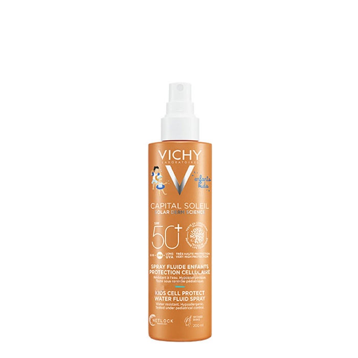 ВИШИ CAPITAL SOLEIL CELL PROTECT СЛЪНЦЕЗАЩИТЕН ФЛУИДЕН СПРЕЙ ЗА ДЕЦА SPF 50+ 200 мл. / VICHY CAPITAL SOLEIL CELL PROTECT SPRAY FLUID SPF 50+