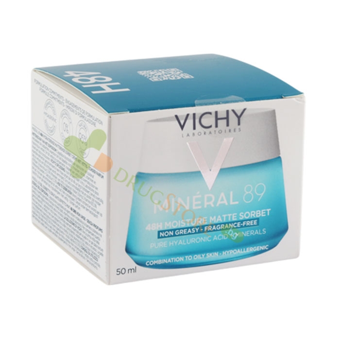 ВИШИ МИНЕРАЛ 89 МАТИРАЩО ХИДРАТИРАЩО СОРБЕ ЗА ЛИЦЕ 50 мл / VICHY MINERAL 89 MATT SORBE