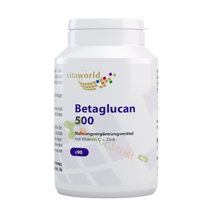 БЕТА ГЛЮКАН + ВИТАМИН C + ЦИНК капсули 90 броя / VITAWORLD BETAGLUCAN + VITAMIN C + ZINC
