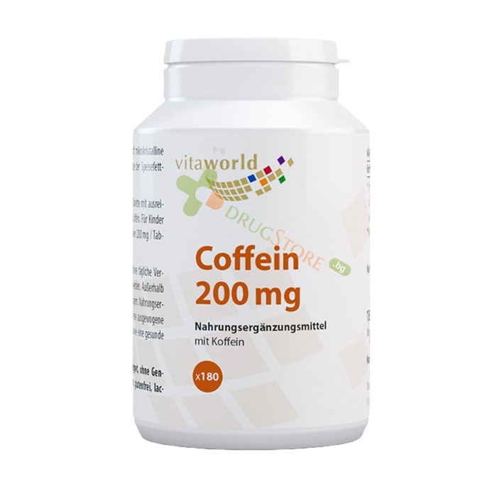 КОФЕИН таблетки 200 мг 180 броя / VITA WORLD COFFEINE