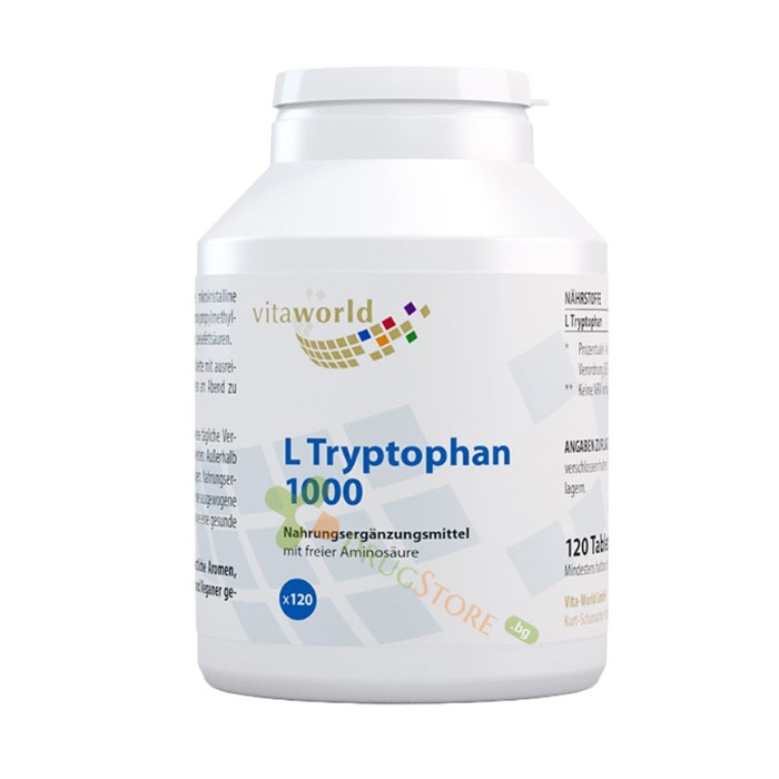 L-ТРИПТОФАН таблетки 1000 мг 120 броя / VITA WORLD L-TRYPTOPHAN