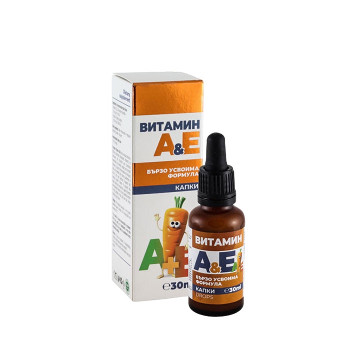 ВИТАМИН A + E капки 30 мл / OMEGA VITA VITAMIN A + E
