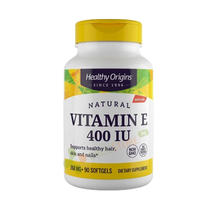 ВИТАМИН E капсули 400 IU 90 броя / HEALTHY ORIGINS VITAMIN E