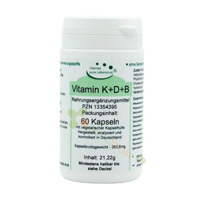 ВИТАМИН K + D + B капсули 60 броя / EL COMPRA VITAMIN K + D + B