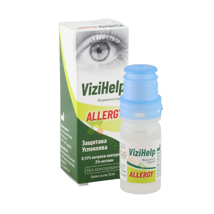 ВИЗИХЕЛП АЛЕРДЖИ капки за очи 10 мл / NATUR PRODUCT VIZIHELP ALERGY eye drops