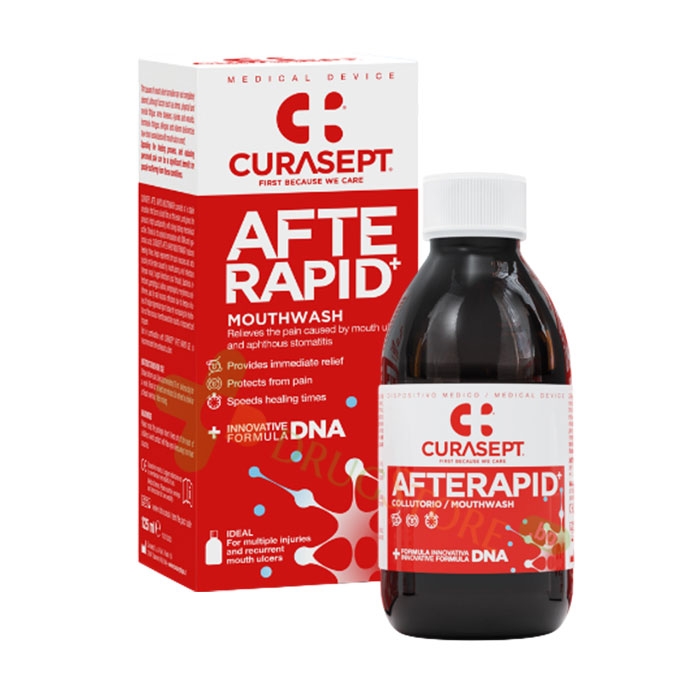 ВОДА ЗА УСТА AFTE RAPID 125 мл / CURASEPT AFTE RAPID MOUTHWASH