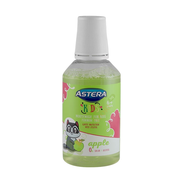 ВОДА ЗА УСТА АСТЕРА ЯБЪЛКА ЗА ДЕЦА 6+ години 300 мл / AROMA ASTERA MOUTHWASH APPLE FOR KIDS 6+