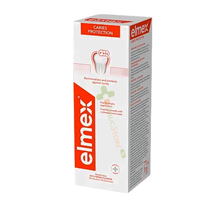 ВОДА ЗА УСТА ЕЛМЕКС АНТИКАРИЕС 400 мл / COLGATE PALMOLIVE ELMEX ANTICARIES MOUTHWASH