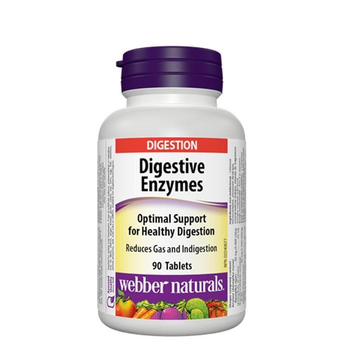 ХРАНОСМИЛАТЕЛНИ ЕНЗИМИ таблетки 90 броя / WEBBER NATURALS DIGESTIVE ENZYMES