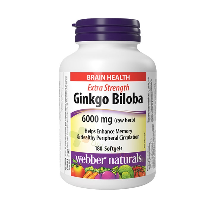 ГИНКО БИЛОБА капсули 120 мг 180 броя / WEBBER NATURALS GINKGO BILOBA