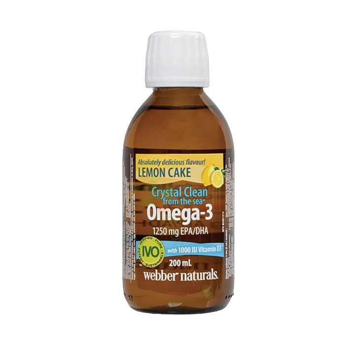 ОМЕГА 3 1250 мг+ВИТАМИН D3 1000 IU 200 мл / WEBBER NATURALS OMEGA 3 1250 mg+VITAMIN D3 1000 IU