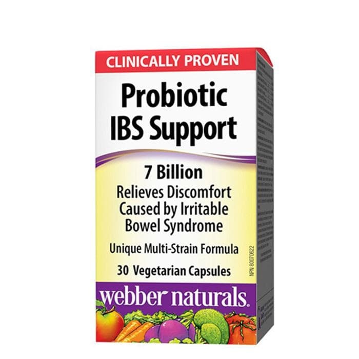 ПРОБИОТИК IBS СЪПОРТ капсули 30 броя / WEBBER NATURALS PROBIOTIC IBS SUPPORT