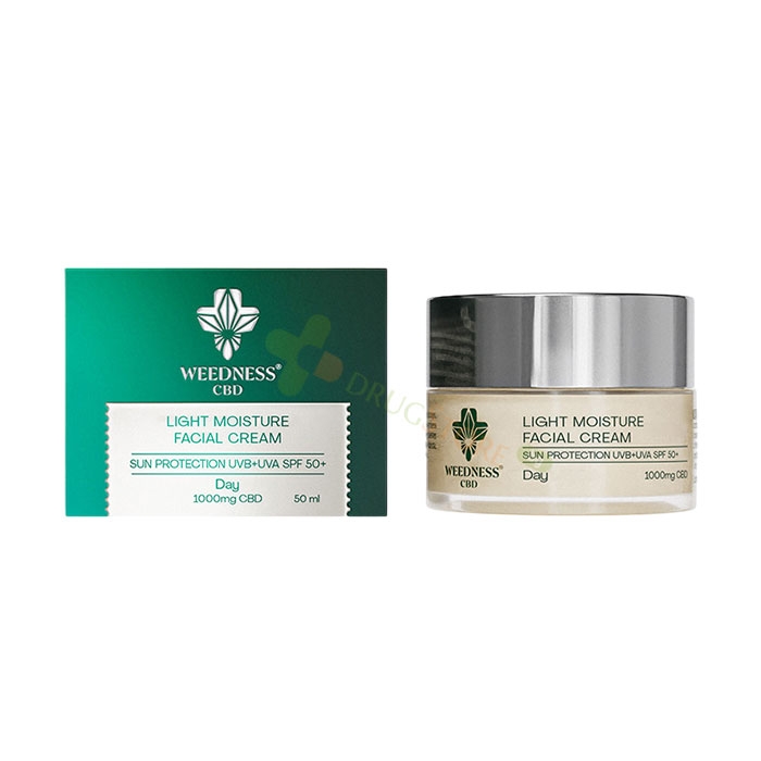 ДНЕВЕН КРЕМ ЛИЦЕ SPF50 И 1000 мг CBD 50 мл / WEEDNESS CBD FACIAL DAY CREAM SPF50 1000 mg CBD
