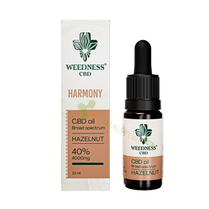 ХАРМОНИЯ CBD МАСЛО 40% ЛЕШНИК 10 мл / WEEDNESS CBD HARMONY CBD OIL 40% HAZELNUT