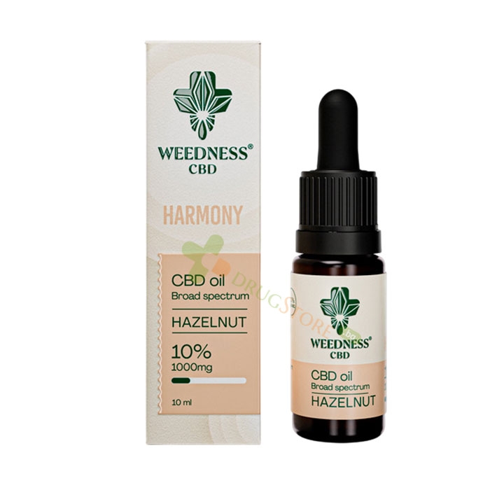 ХАРМОНИЯ CBD МАСЛО 10% ЛЕШНИК 10 мл / WEEDNESS CBD HARMONY CBD OIL 10% HAZELNUT