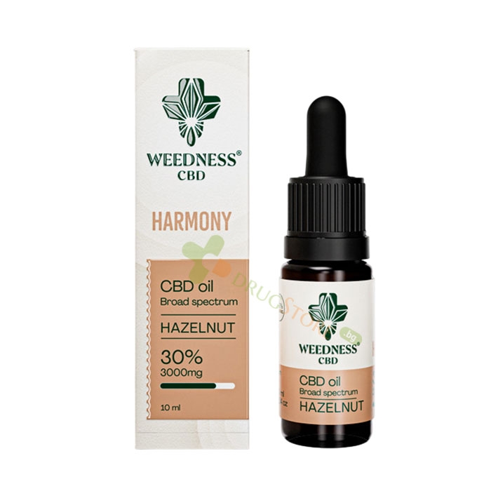 ХАРМОНИЯ CBD МАСЛО 30% ЛЕШНИК 10 мл / WEEDNESS CBD HARMONY CBD OIL 30% HAZELNUT