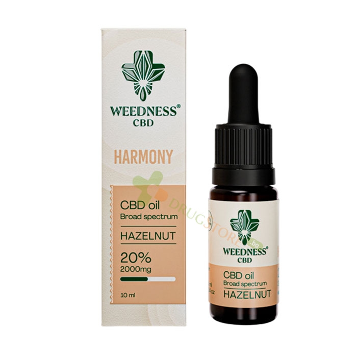 ХАРМОНИЯ CBD МАСЛО 20% ЛЕШНИК 10 мл / WEEDNESS CBD HARMONY CBD OIL 20% HAZELNUT