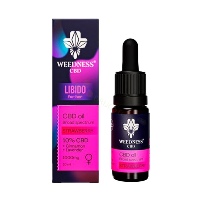 МАСЛО ЛИБИДО ЗА НЕЯ 10% CBD ЯГОДА 10 мл / WEEDNESS CBD CBD OIL LIBIDO FOR HER 10% CBD STRAWBERRY
