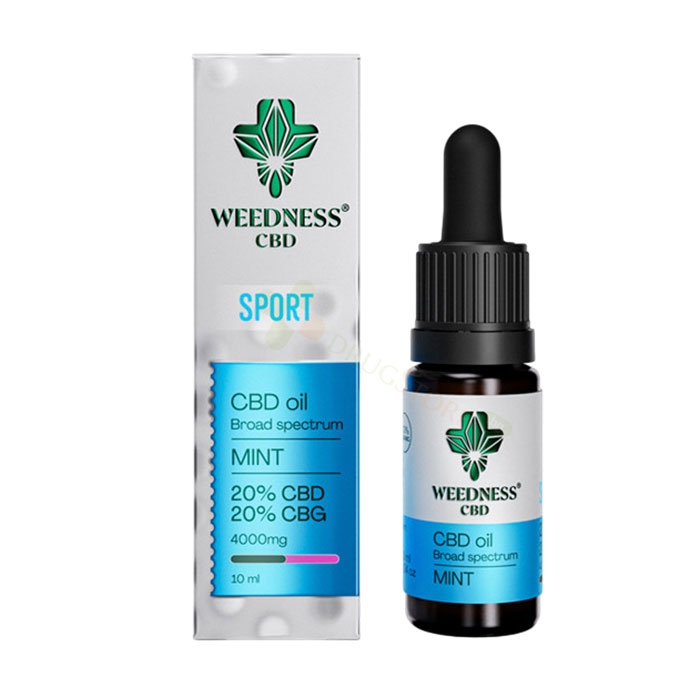МАСЛО СПОРТ 20% CBD + 20% CBG МЕНТА 10 мл / WEEDNESS CBD SPORT CBD OIL 20% CBD + 20% CBG MINT